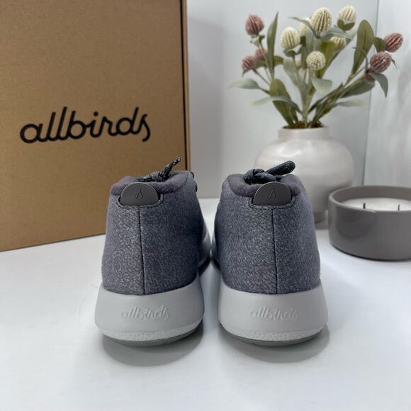 Allbirds Wool Runner-up Mizzles Water-Repellent Sneakers Medium Gray Women 8 NWB - Picture 4 of 10